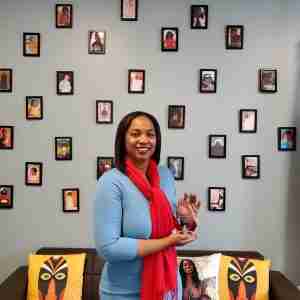 Assemblymember Akilah Weber, M.D. accepting our award - Legislator of the Year