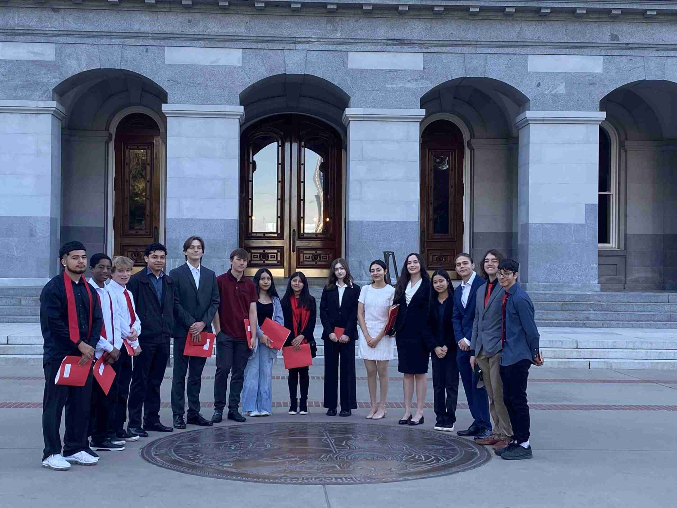 Future Leaders outside Capitol