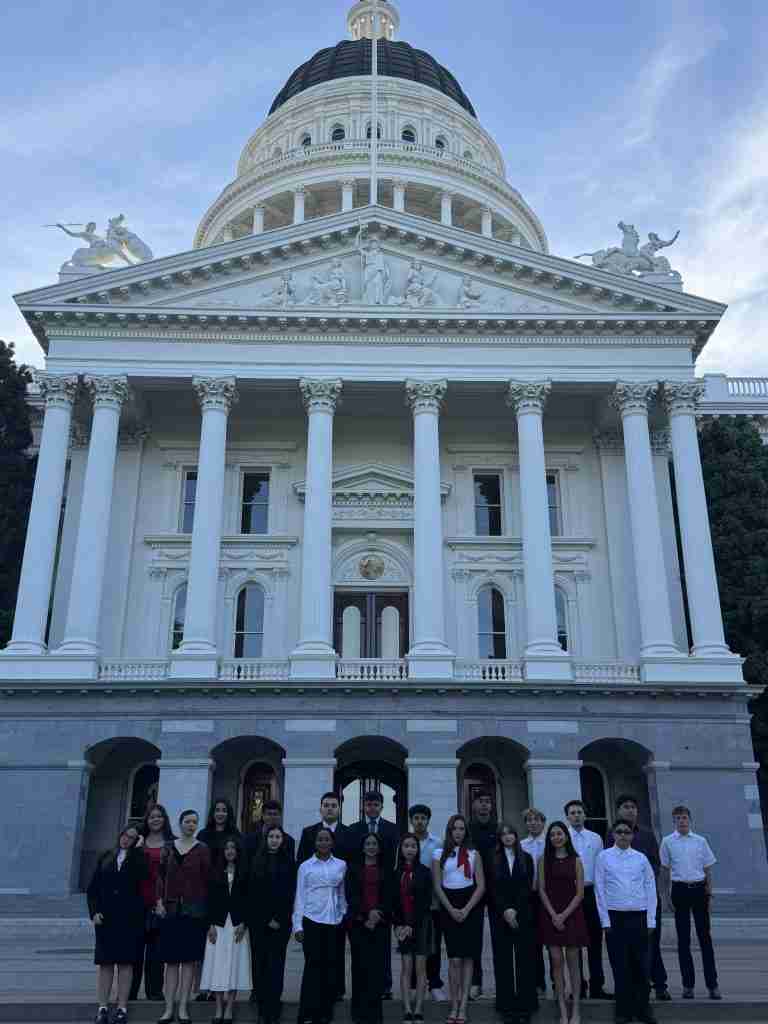 Future Leaders on Leg Day on Capitol Steps