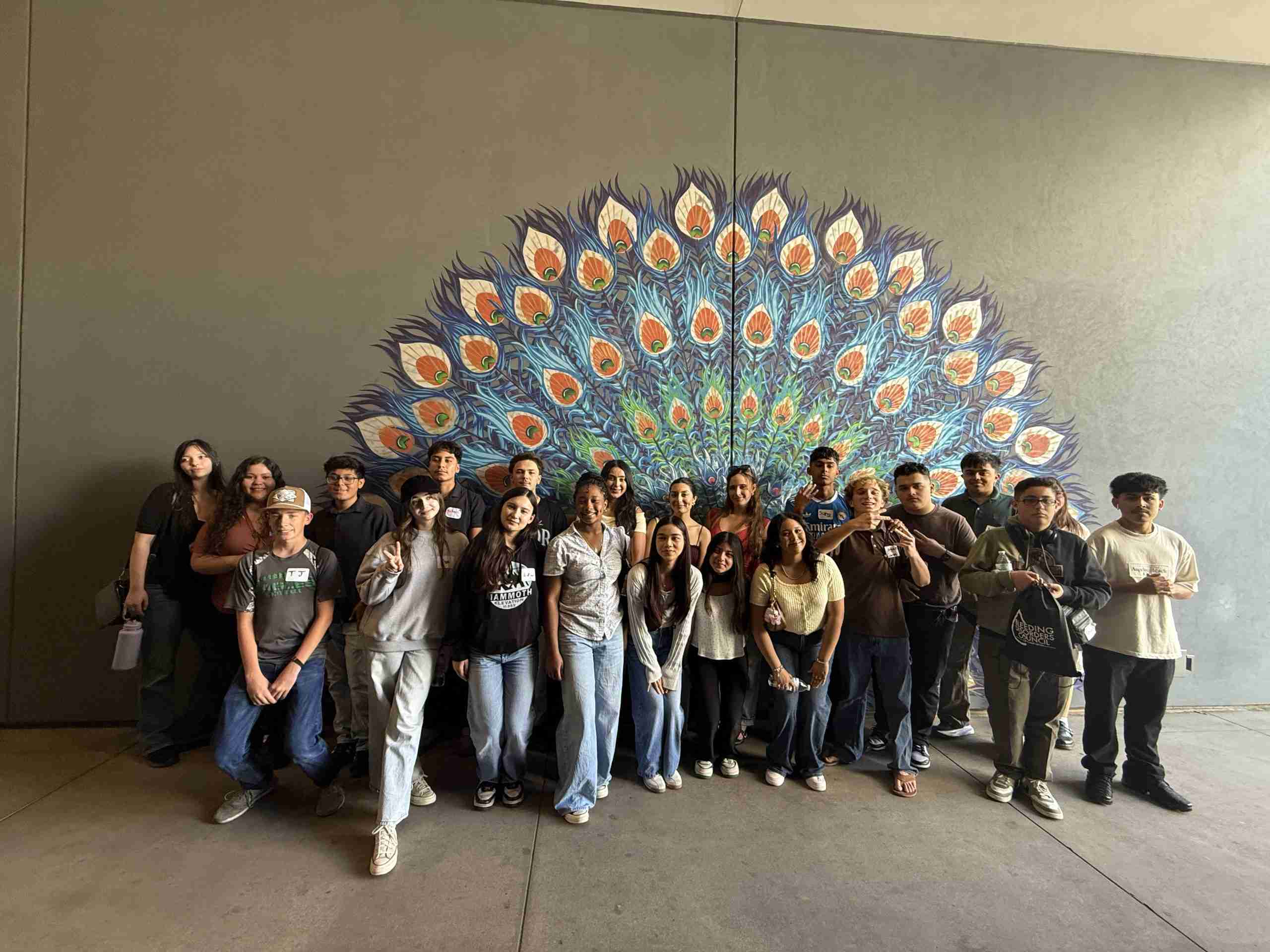 2026-03-22 FL Mural Walk -Peacock group (3) Future Leaders Mural Walk