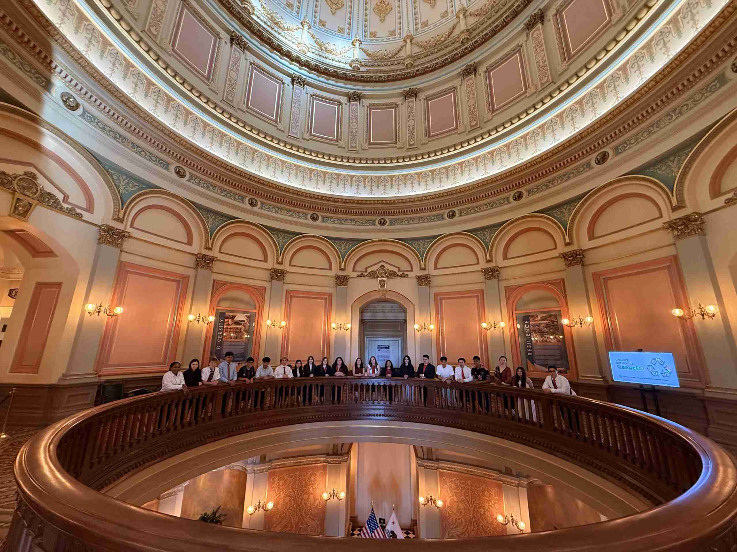 2026-03-23 Leg Day FL at Dome (1) Future Leaders in the Capitol Rotunda
